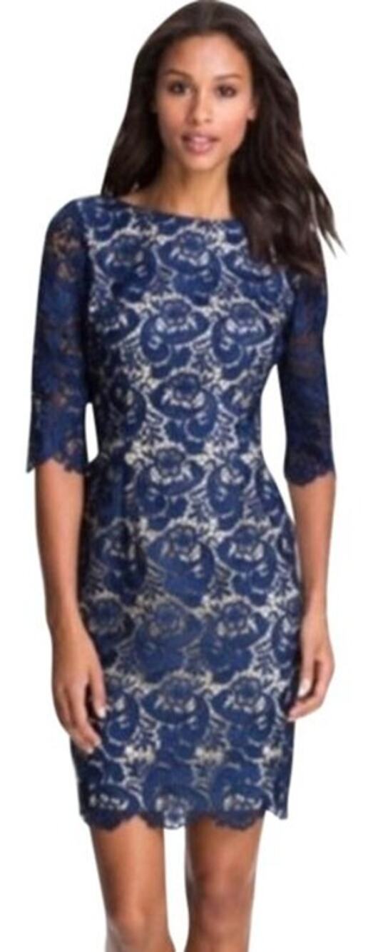 Eliza J Royal Collection Embroidered Lace Dress // 12